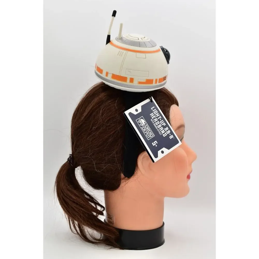 Disney Parks BB-8 Star Wars Headband Sound Effect Light Up Droid Depot NWT